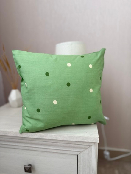 Подушка декоративная со съемной наволочкой на молнии, хлопок, сатин