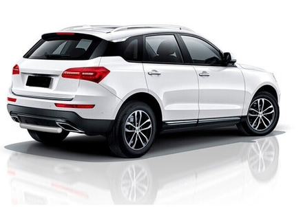 Защита заднего бампера Zotye Coupa (2013-2023) d57 короткая серебристая