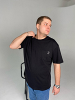 Футболка мужская "60316" (Ч)