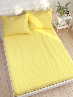 Простынь Сказка "Желтая клеточка" 240х215 см