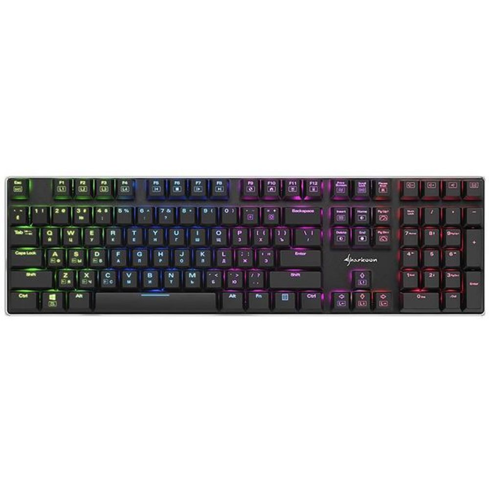 Клавитура Sharkoon игровая PureWriter RGB slim, Kailh Blue switc