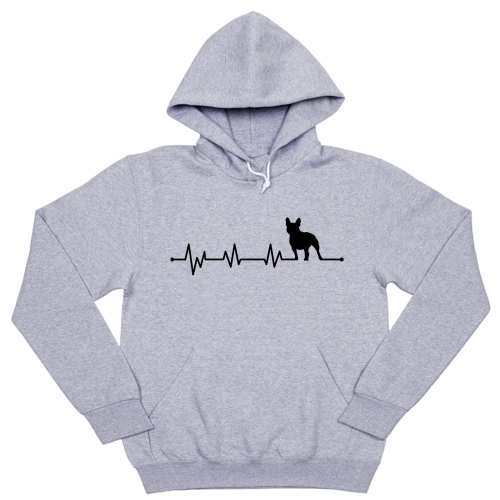 Толстовка "Французский бульдог - сердечный ритм"