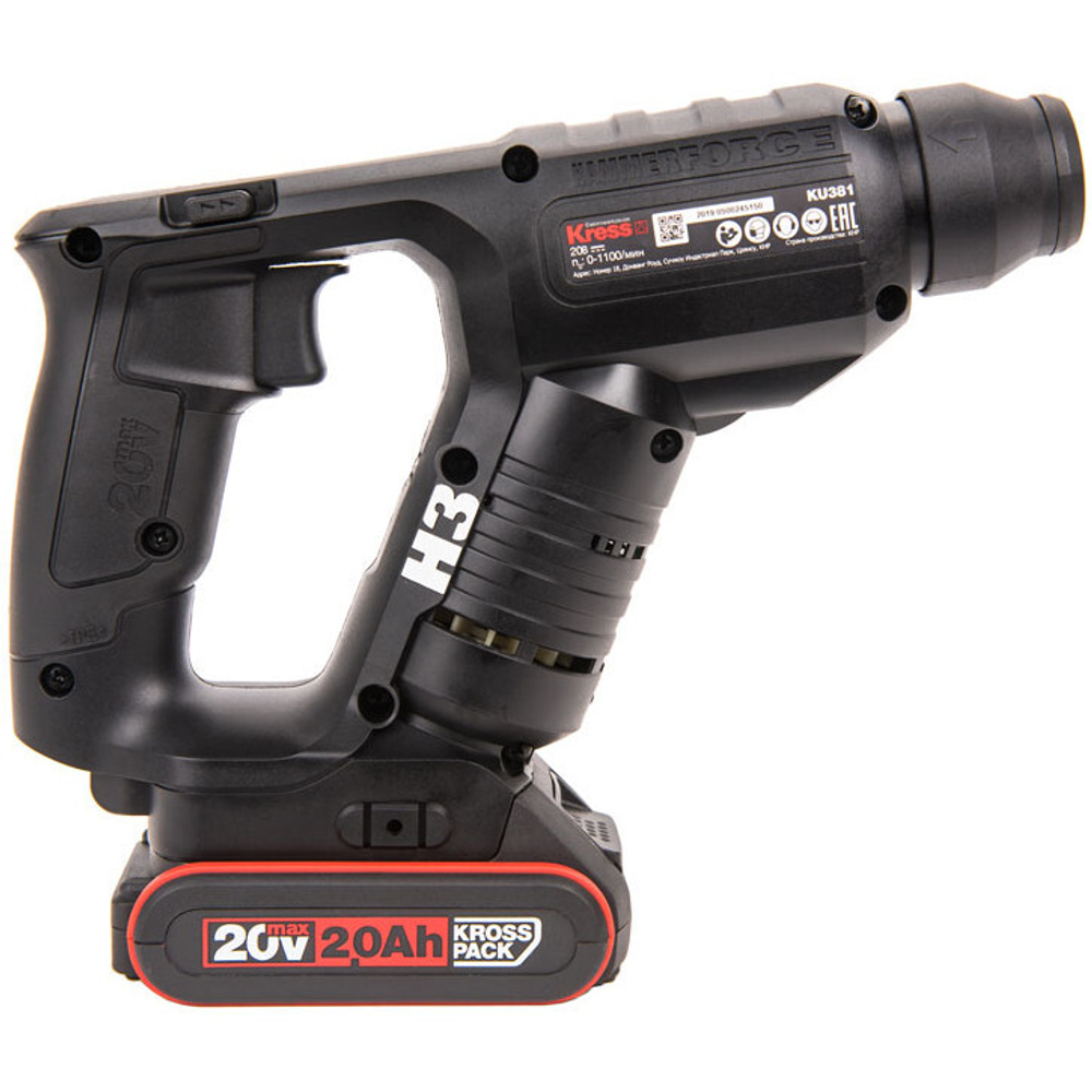 Перфоратор KRESS KU381 20V 2,0Ач кейс