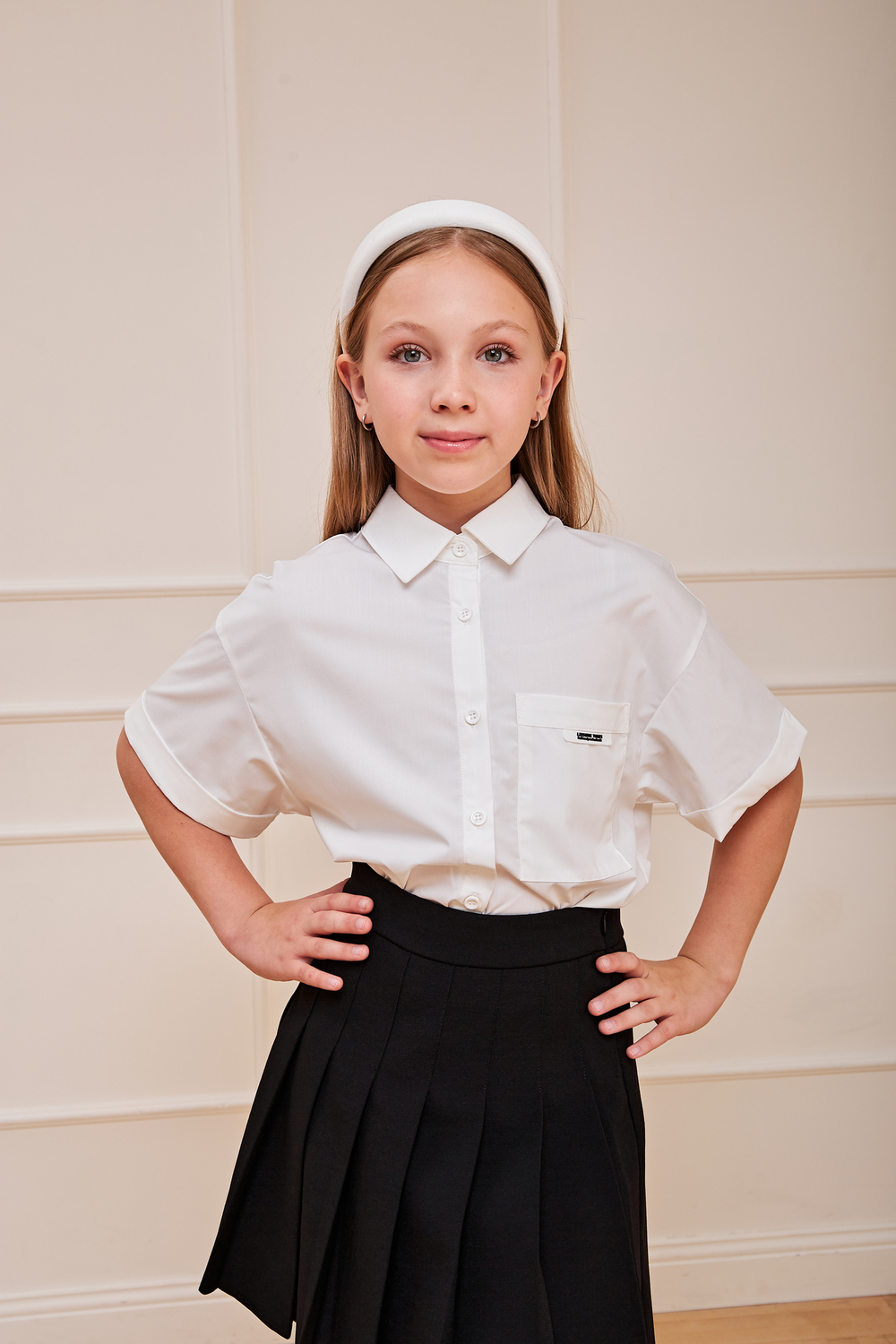 Блуза к/р швейн. д/д DELORAS 64013CS