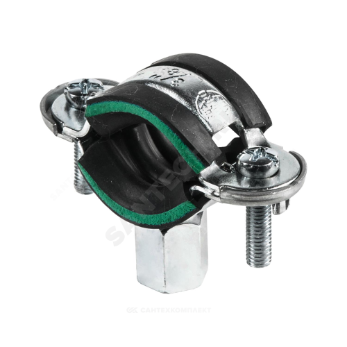 Хомут крепежный сталь оц с резиновой прокладкой Дн 53-58 М8/М10 б/к Optimal Mupro 119886