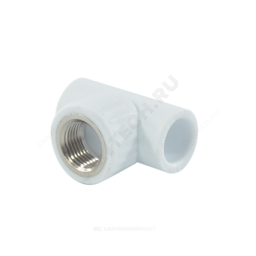 Тройник PP-R комбинированный белый Дн 25х3/4" ВР VALFEX 10127025