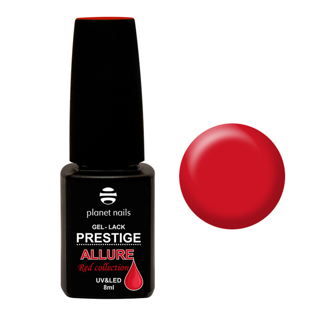 Planet Nails Гель-лак "PRESTIGE ALLURE" Red Collection 650, 8мл