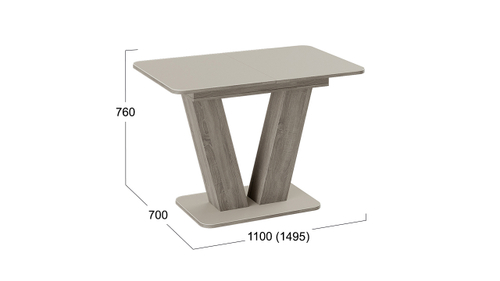 Стол раздвижной «Чинзано» Тип 1