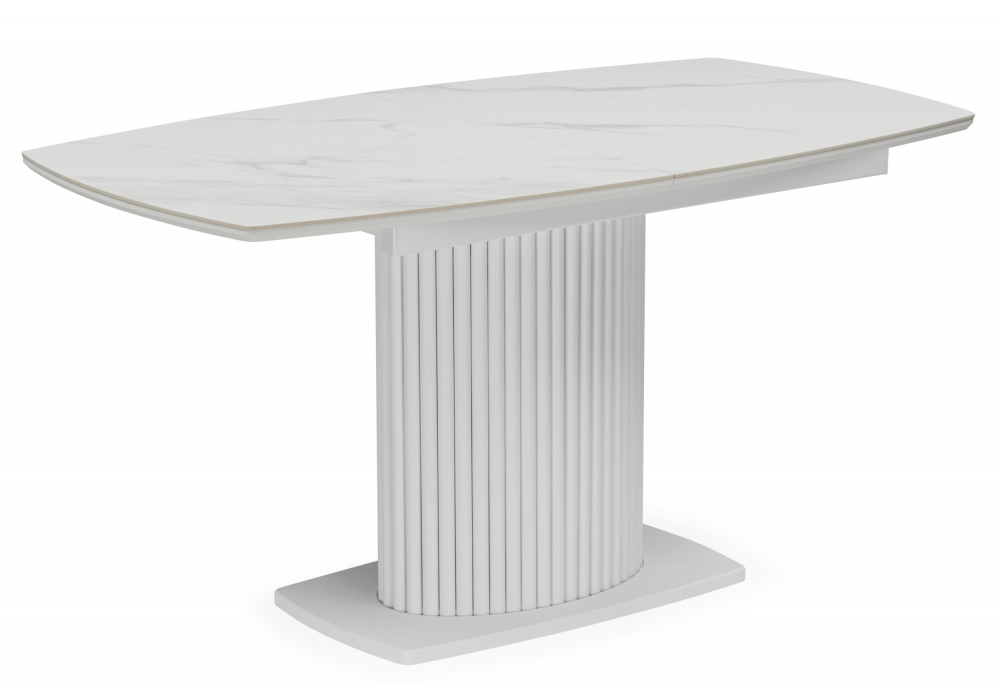 Керамический стол Woodville Фестер 140(180)х80 snow white, белый