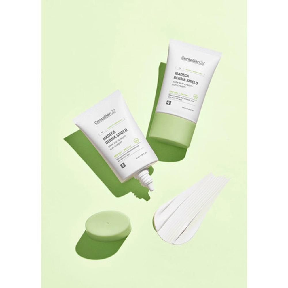 Centellian24 Крем для лица cолнцезащитный - Madeca Derma shield safe sun cream, 50мл