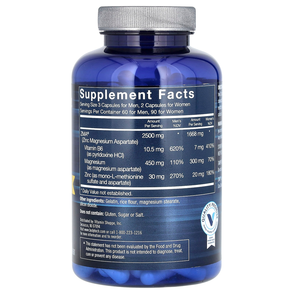 BodyTech, ZMA Tech, 180 капсул