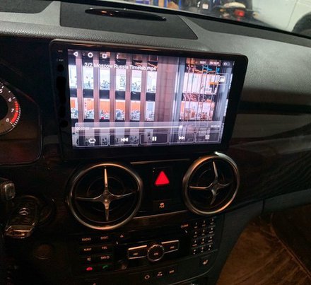 Магнитола Mercedes-Benz GLK X204 2012-2015 NTG 4.5 - FarCar 9590 монитор 9.5" 2K QLED на Android 13, TS10, CarPlay, 4G SIM-слот