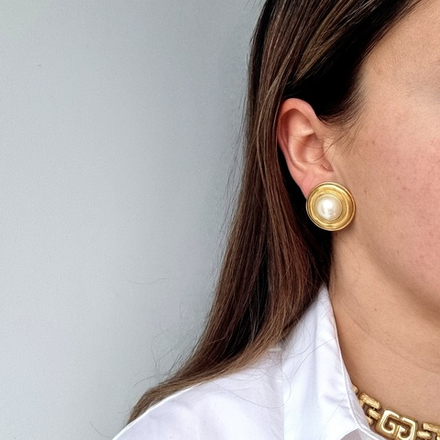 Клипсы с жемчугом