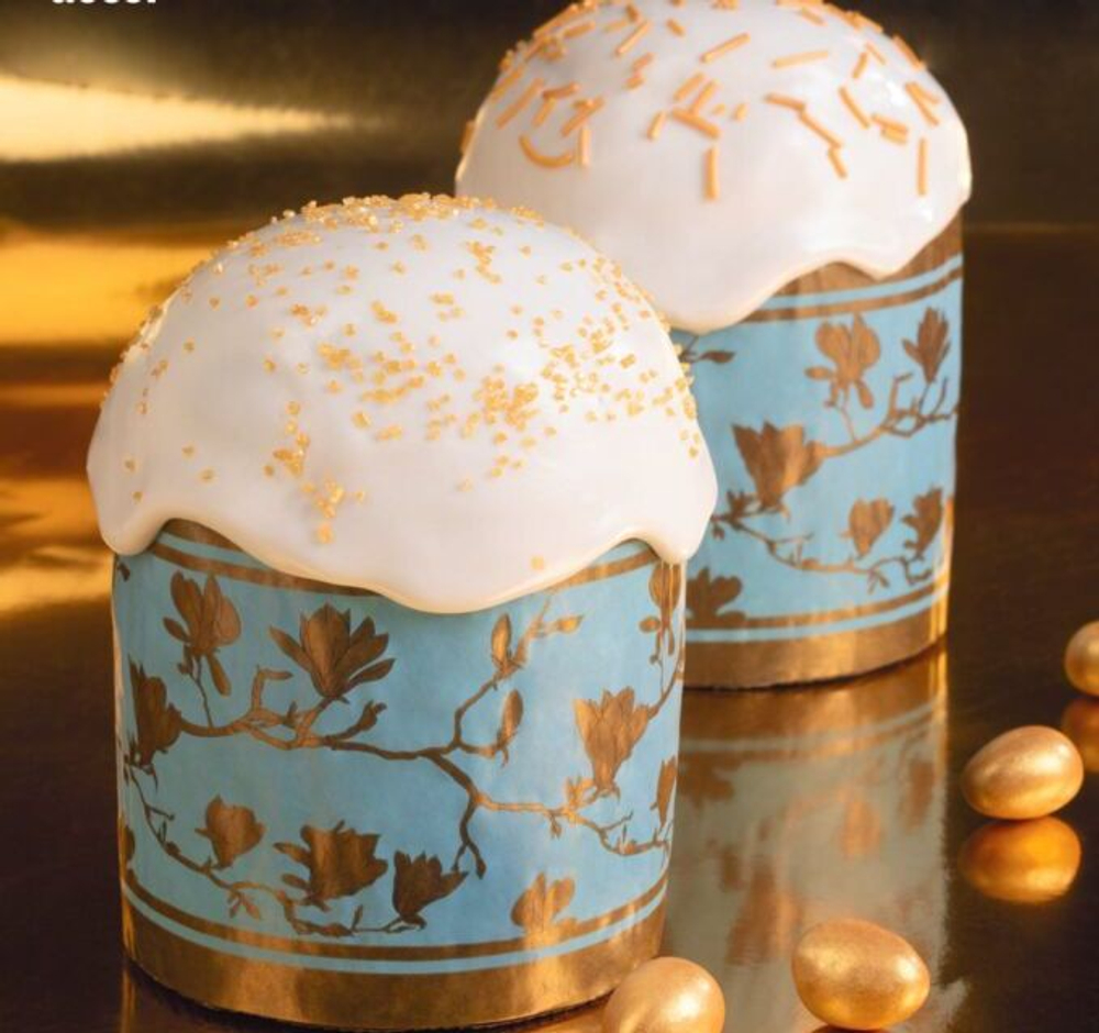 Форма бумажная для кулича «Магнолия» (300-350 гр, 110/85мм) 136шт/туб