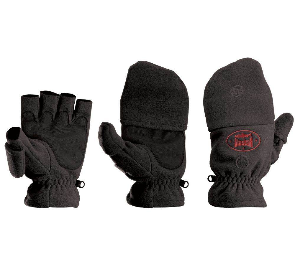 Перчатки-варежки Alaskan Colville (черный/бардовый/хаки)