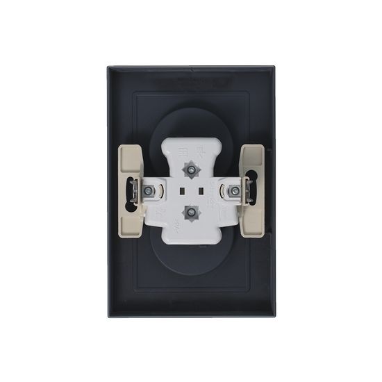 Розетка 2-м СП AtlasDesign 16А IP20 без заземл. в сборе грифель SE ATN000720