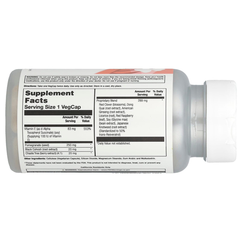 Natural Balance, Ladies Choice, формула с фитоэстрогеном для поддержки в период менопаузы, 60 вегетарианских капсул