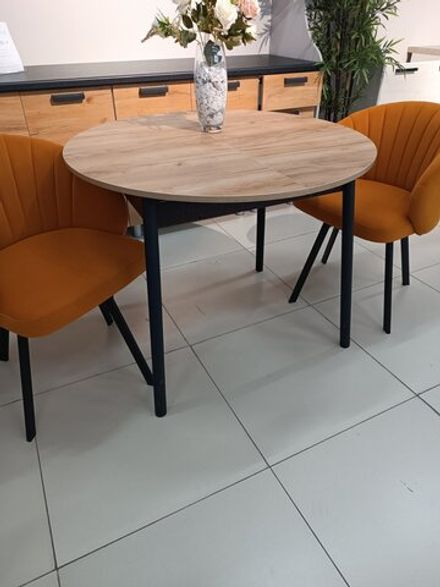 Стол Круг ЛДСП раздвижной (подстолье раздвижное файн венге)