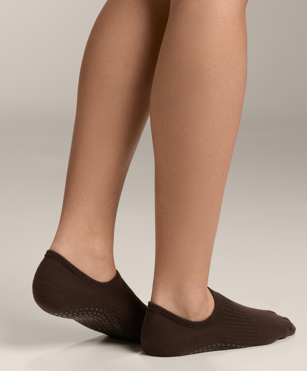 OYSHO Две пары носков из смесового хлопка для йоги и пилатеса, шоколадный