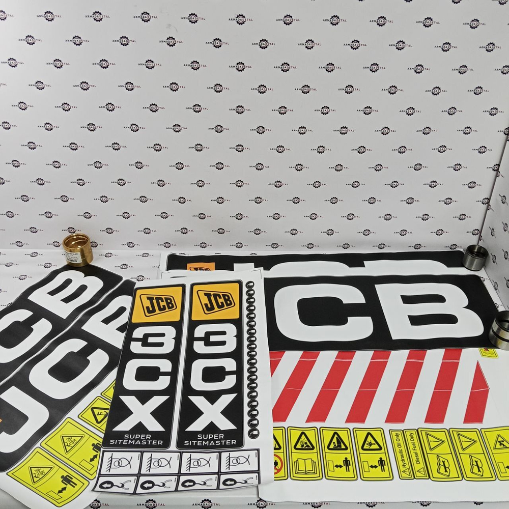 Комплект наклеек "JCB 3CX Super" | Аналог