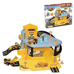 Гараж Военная база 2 уровня с лифтом, 2 метал. Машинки (Орион)