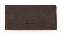 Тройной американский качественный кисет из натуральной кожи 15,5х8х1,5 см для любителей качественного табака Zippo 2005130 в коробке
