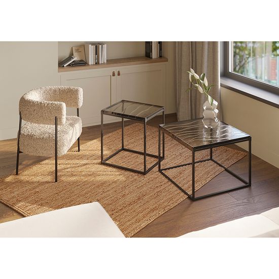 Кресло hugme, букле, миндальное молоко