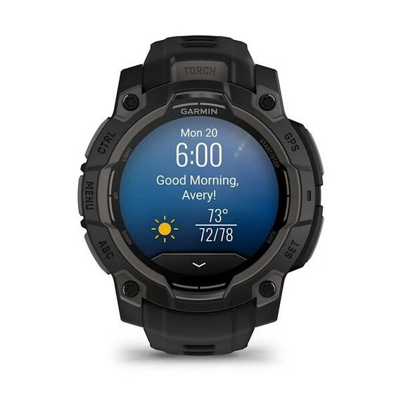 Умные часы Garmin Instinct 3 Amoled 45 mm Black with Black Band (010-02936-00)