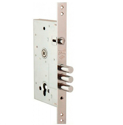 Замок KALE 252/R WB врезной, никель w\b (корпус)