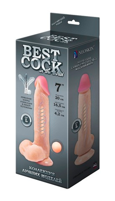 Фаллоимитатор неоскин на присоске F&amp;F BEST COCK 7"