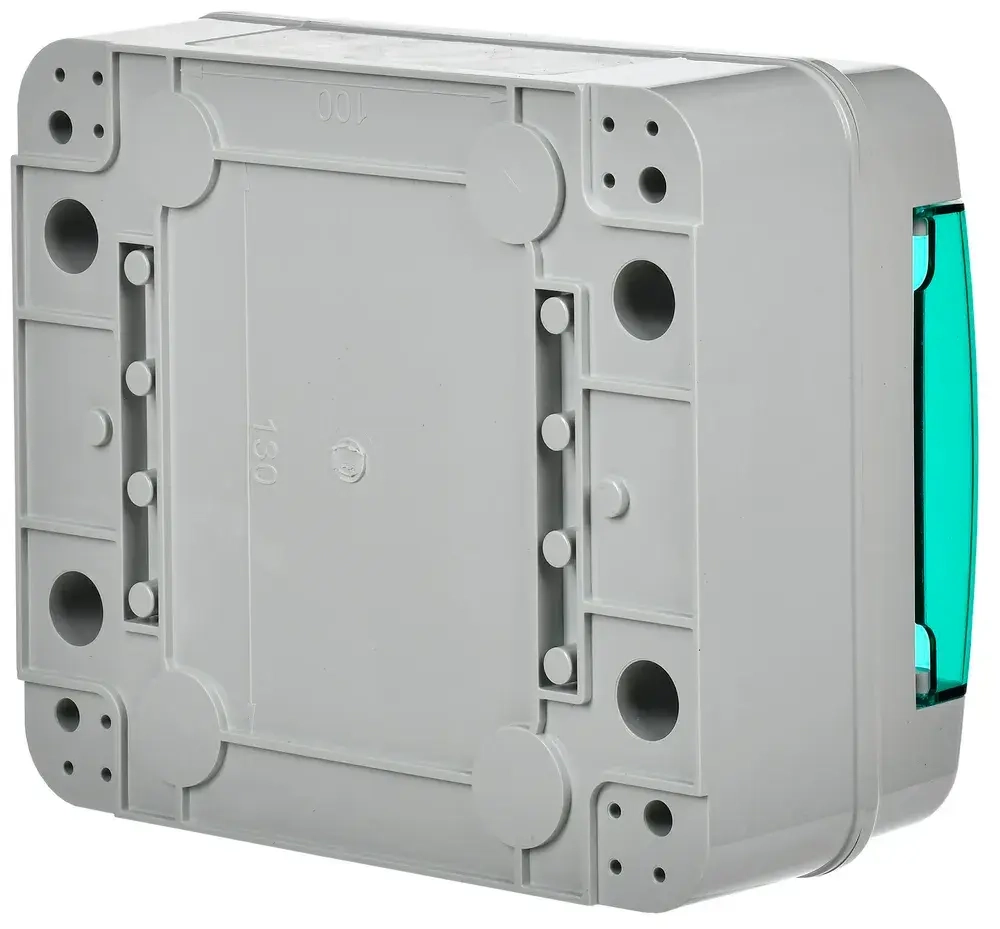 Корпус пластиковый КМПн-8 IP65 зеленая прозрачная дверь TEKFOR IEK