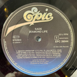Винтажная виниловая пластинка LP Sade Diamond Life (Holland 1984)