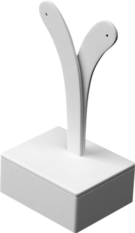 Подставка для серег/ушки/2 отверстия/квадратное основание/Н-90 мм.