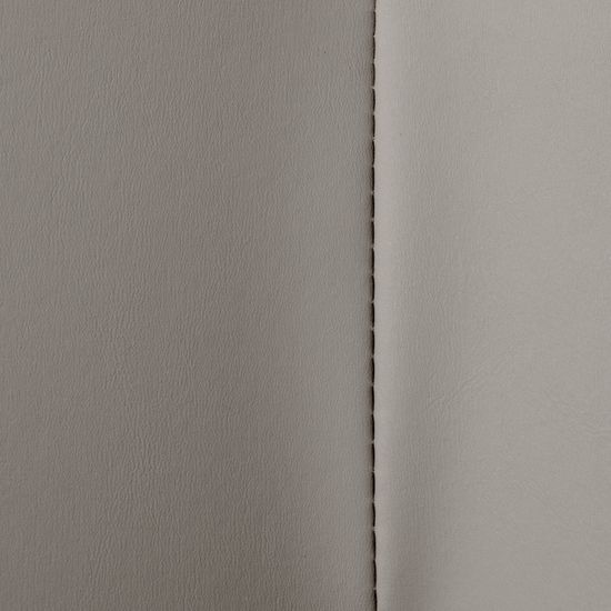 Комплект кресло HUG светло-серый, экокожа, шенилл с оттоманкой светло-серый, экокожа