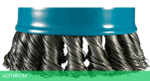 Щетка Makita D 80 мм 0,5 мм X-lock проволочная чашечная по металлу (D-73380)