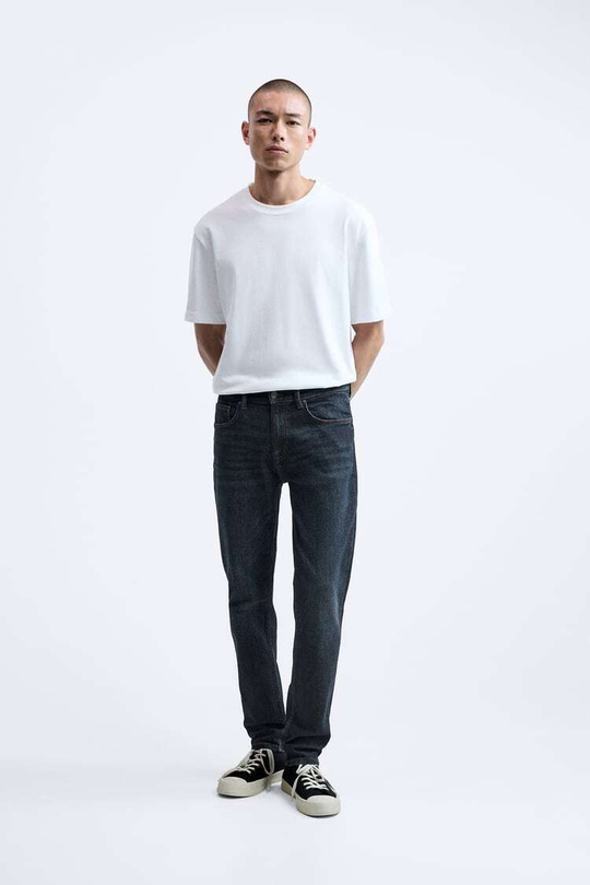 ZARA ДЖИНСЫ SLIM FIT, МОРСКОЙ СИНИЙ