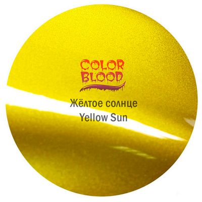 Краска Color Blood Yellow Sun базовая прозрачная (кенди) Жёлтое солнце, 50мл