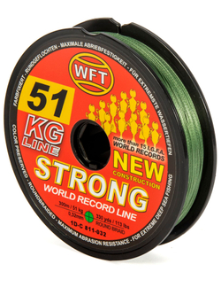 Шнур плетёный WFT KG STRONG Green 300/032