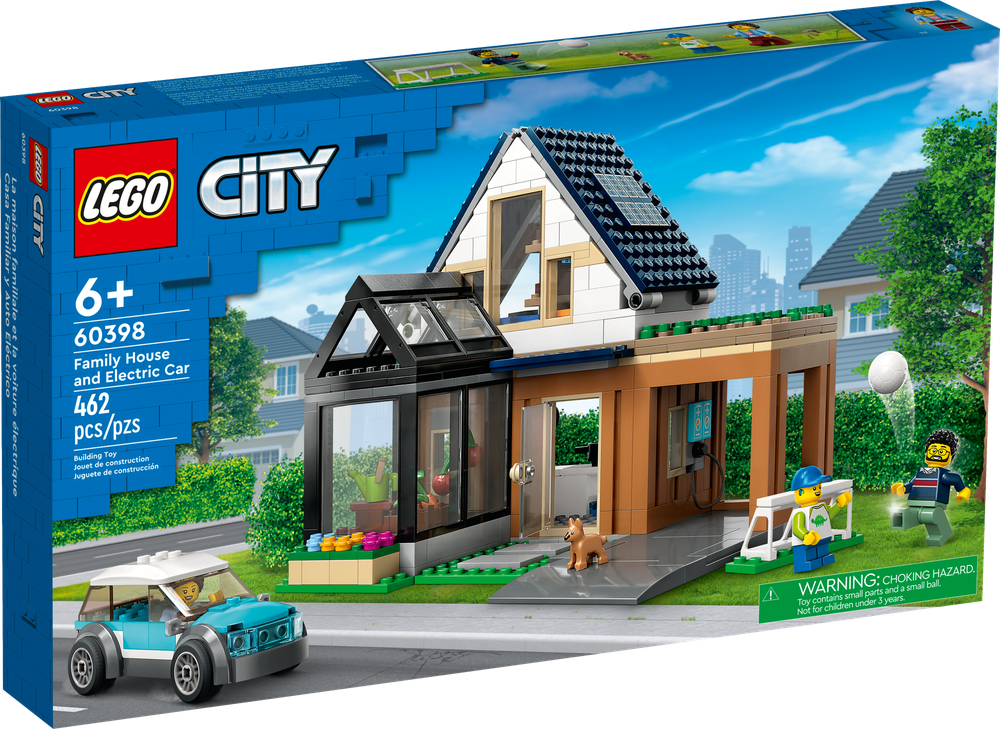 Конструктор City 60398 Семейный дом и электромобиль