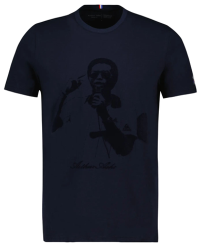 Мужская теннисная футболка Le Coq Heritage Tee No.2 FW22 - sky capitan