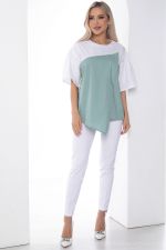 Костюм Сила нежности белый/фисташка К10164 LT Collection (Акция)