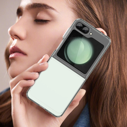 Двухкомпонентный чехол для Samsung Galaxy Flip 6 5G, мягкий отклик кнопок, усиленные прозрачные рамки