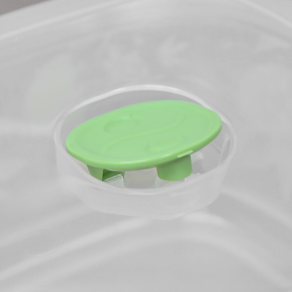 Емкость для СВЧ 1,6л с клапаном "Sicily Lemon" (бесцветный)