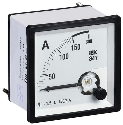 Амперметр аналоговый Э47 150/5А класс точности 1,5 96х96мм IEK