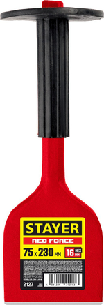 STAYER Red Force, 75 х 230 мм, зубило-конопатка с протектором (2127)