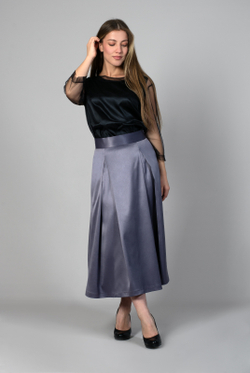 Юбка женская 4505ВП, серый #465Сер014505ВП