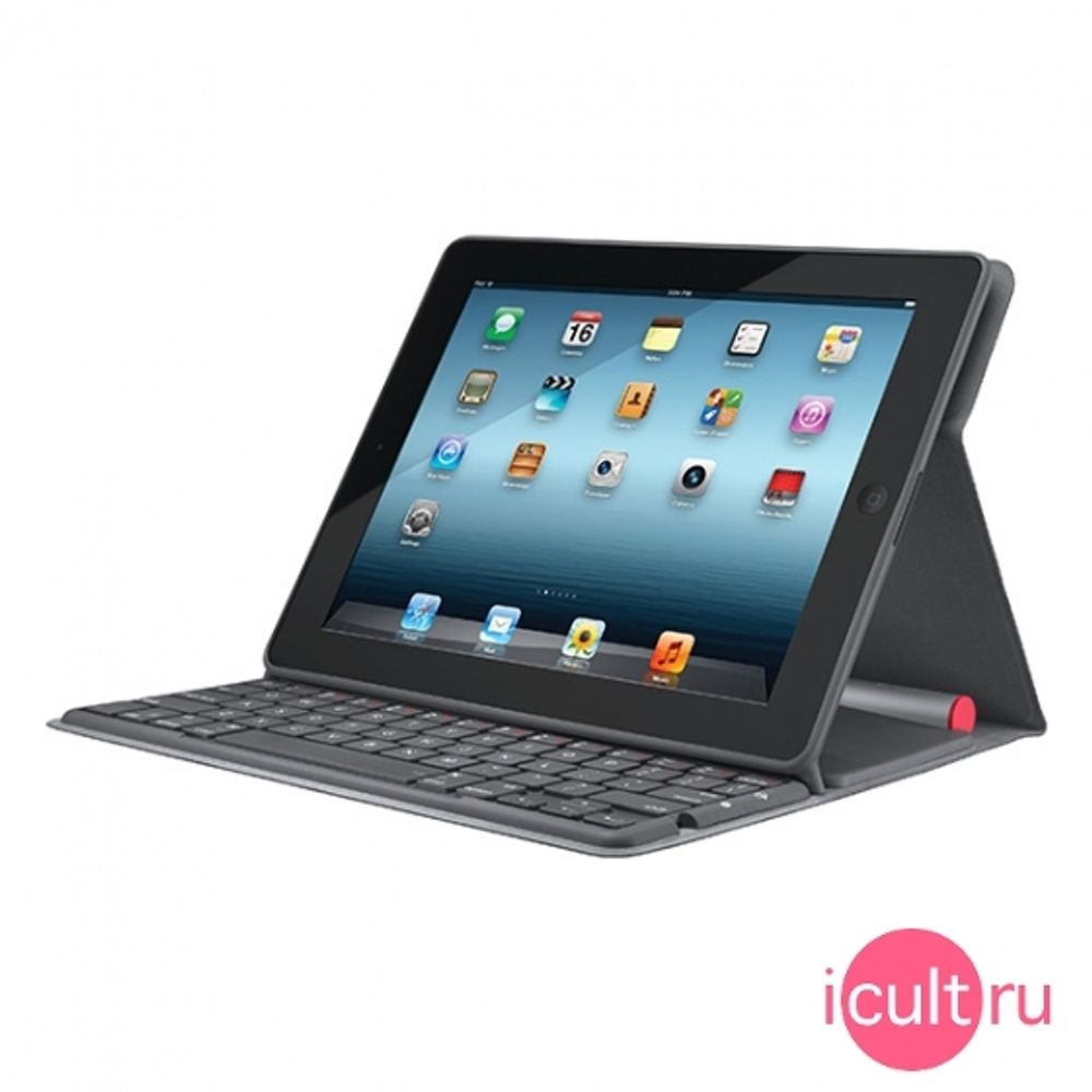 Защитный чехол клавиатура iPad 2/3/4 на солнечных батареях  Logitech