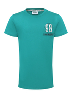Футболка BIKKEMBERGS Изумрудный/Термопринт: 98, футбольный мяч, логотип Мальчик