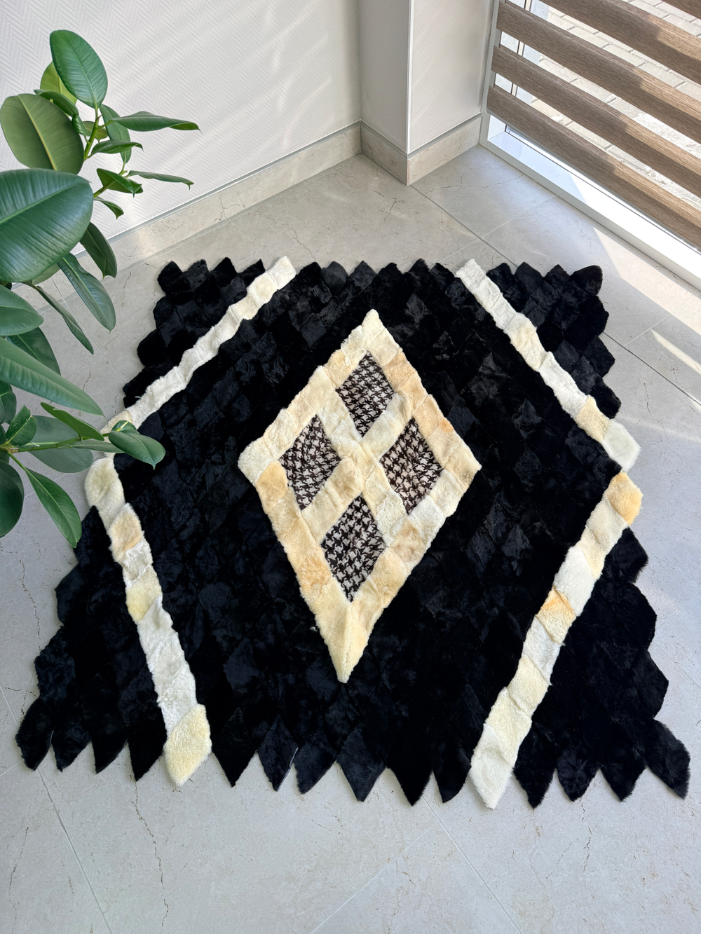 Меховой Коврик прикроватный накидка на кресло из овчины