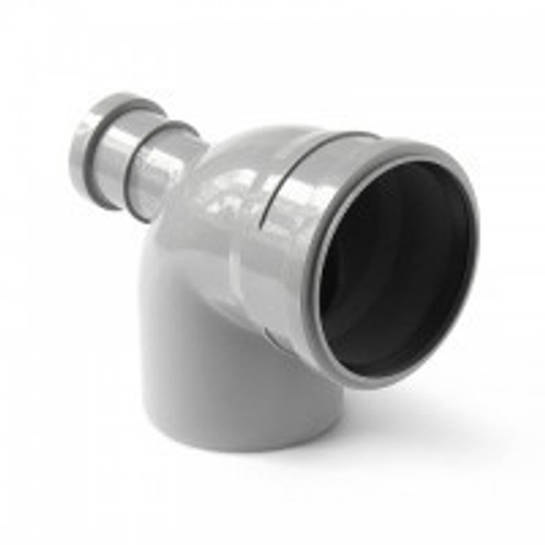 Отвод 110*90 с выходом 50 прямой 120053